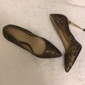 ENZO ANGIOLINI Glitter Stiletto Evening Pumps